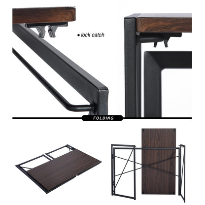 FurnitureR Sewing and Craft Tables, Creative and Efficient Desk, Multifunctional Table with Folding Storage, MDF and Metal Frame