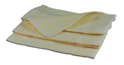 Gözze - Set of 4 Faceloths, Soft and Absorbent, 100% Cotton, 30 x 30 cm - Vanilla