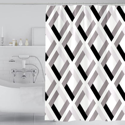 Lkw Ogechi Waterproof Shower Curtain for Bathroom, Mildew Proof Resistant Polyester Fabric Bathtub Curtain