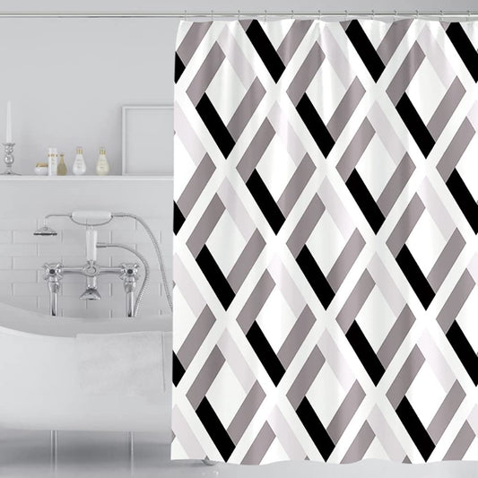 Lkw Ogechi Waterproof Shower Curtain for Bathroom, Mildew Proof Resistant Polyester Fabric Bathtub Curtain