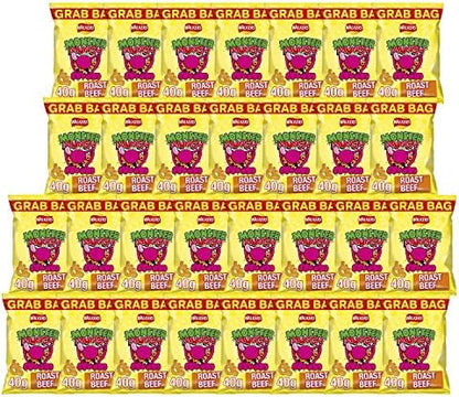 Monster Munch Roast Beef Snacks, 40g (Pack of 30)