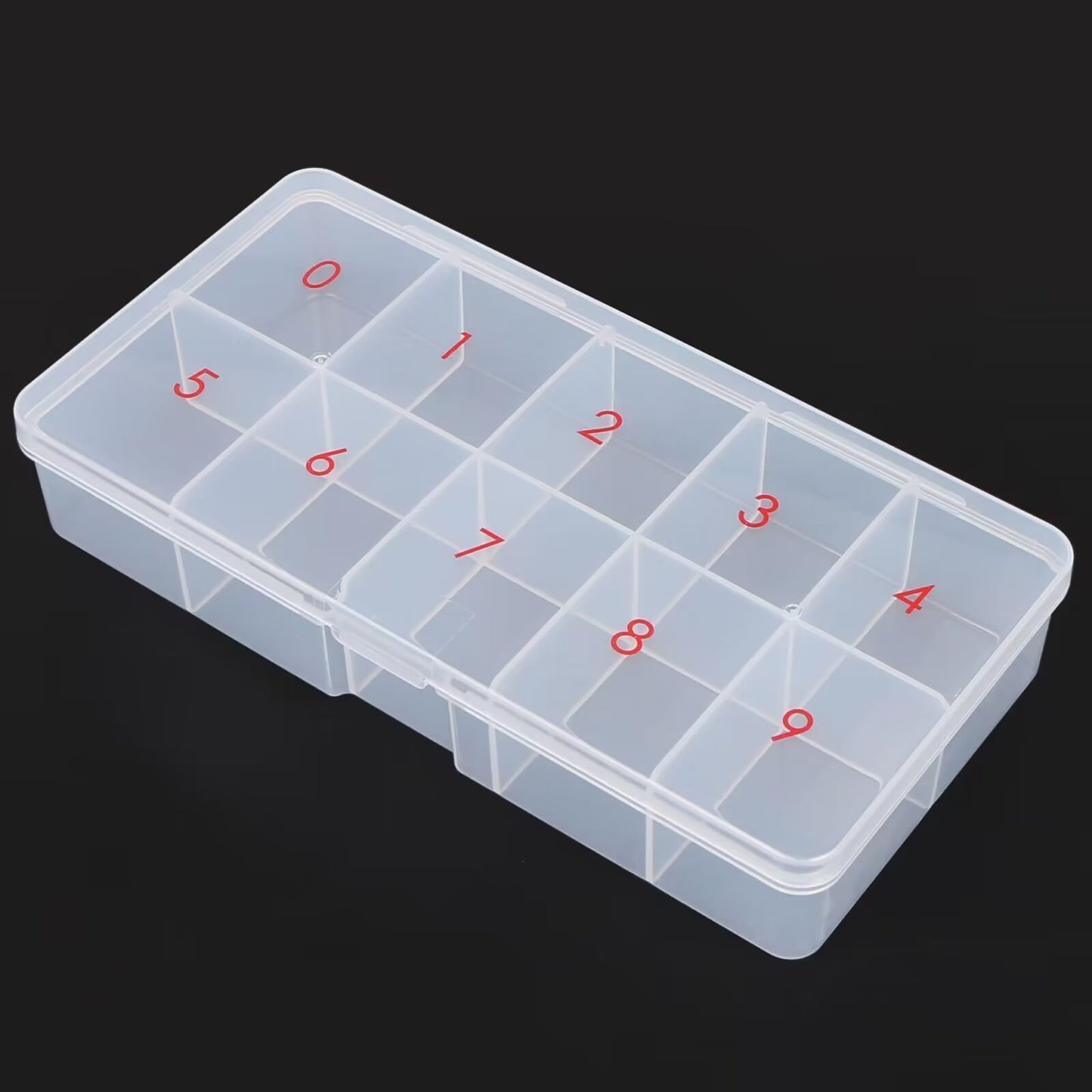 EVERMARKET Clear Plastic Bead Storage Containers，Floral Pattern Flip Top Jewelry Boxes Organizers for Jewelry Making and Crafts，Beads Rings Earrings
