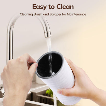 Milk Frother, Morpilot 4 in 1 Electric Milk Frothers, Hot & Cold Milk Foamer, 240ml, 400w, Strix Temperature Controls, Silent Operation, for Coffee,