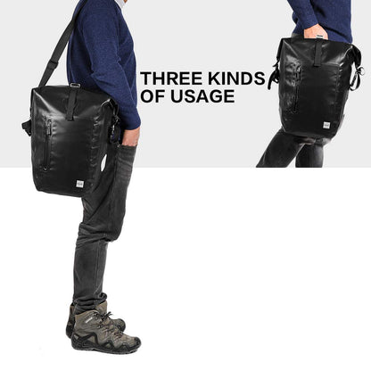 Rhinowalk Waterproof Bike Pannier 25L - Bicycle Cargo Rack Saddle Bag, Shoulder Bag, Laptop Pannier for Professional Cycling Accessories