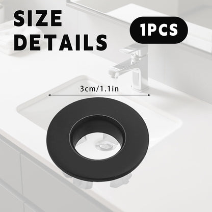 Black Brass Basin Bathroom Sink Overflow Cover
