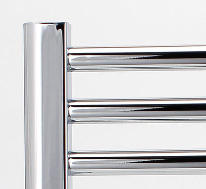 Greened House Electric WiFi Heated Towel Rail Smart Flat 7 Day Programmable Timer App Compatibility (EU) (Chrome, 400mm W x 800mm H)
