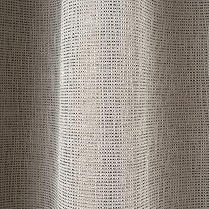Sleepdown Textured Rib Weave Pencil Pleat Blackout Lined Curtains Thermal Insulated for Bedroom and Living Room 66 x 54 Inch Natural 2 Panels