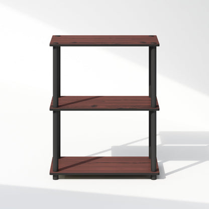 Furinno TURN-N-TUBE Book Shelf, 3-Tier Bookshelf, Bookcase with Multipurpose Compact Display Rack, 11.6 x 23.6 x 29.6, for Living Room, Bedroom