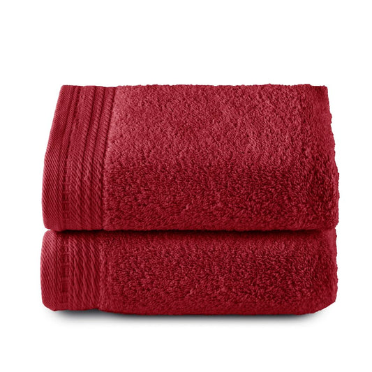 Top Towel - Premium - Large Bath Towels - Bath Towels -2 Hand Towels -50 x 100 cm - 100% Cotton - 600 g - Maroon