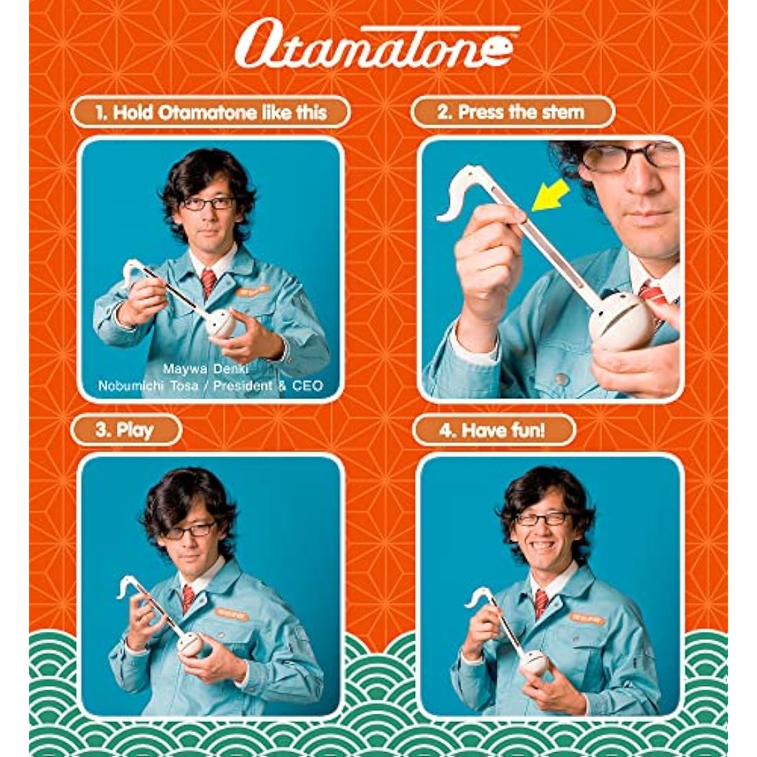 Otamatone Ninja Japanese Electronic Musical Instrument, Portable Touch Sensitive Digital Music Instruments Synthesizer, Fun Cool Kids Teens Adults Birthday Christmas Toy Song Game Stuff