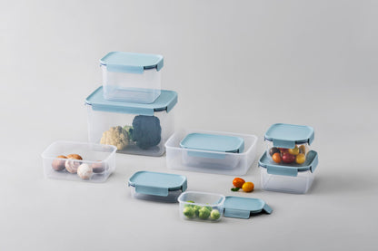 LocknLock Classic Plus 4 x Airtight Food Storage Container – 420ml, 910ml, 1.65L, 2.75L – Airtight & Leakproof, BPA Free, Microwave & Dishwasher Safe