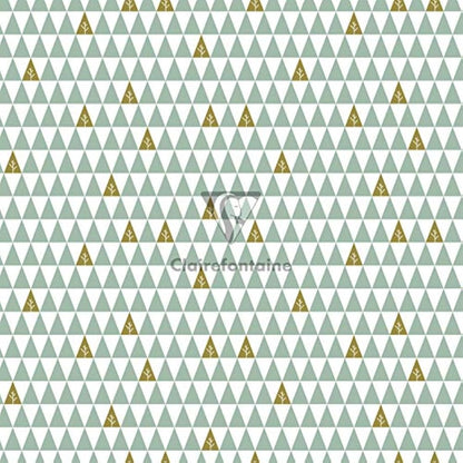 Clairefontaine 201965AMZC - A Box of 10 Rolls of Gift Wrapping Paper - Excellia 80g Paper - Dimensions: 5x0.70m - Pattern: Christmas, Pink, Gold, Fir Trees, Deer, Stars - Gift Wrapped