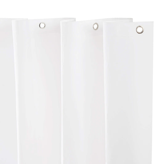 Kenney KN61440PK2 Medium Weight 5 Gauge Waterproof PEVA Shower Curtain Liner with Rust-Resistant Metal Grommets and Weighted Magnetic Hem for