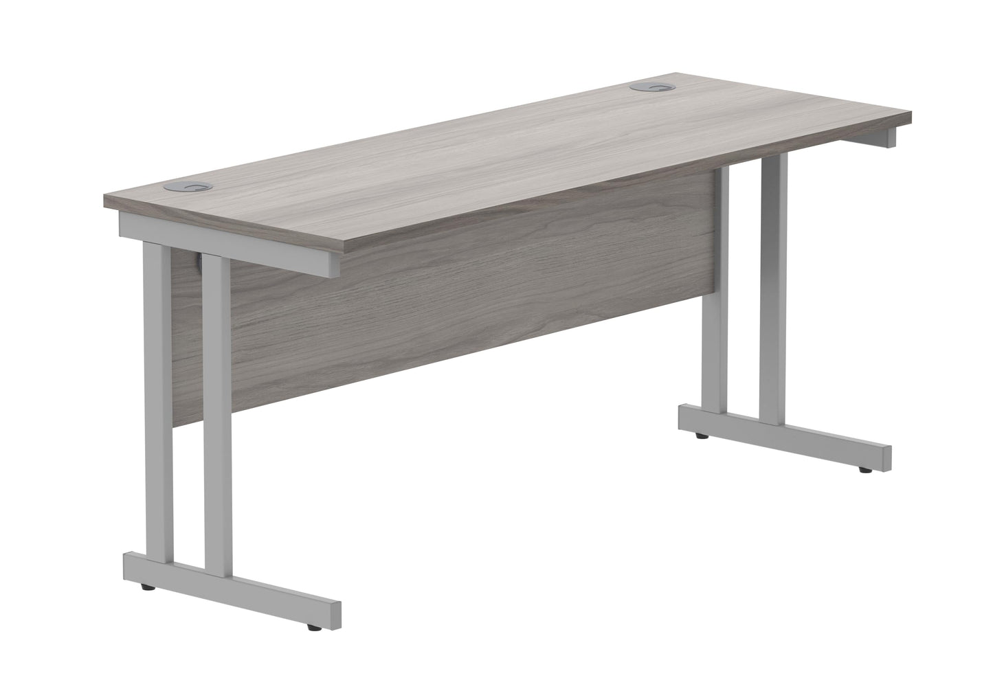 Office Hippo Essentials Rectangular Desks, Home Writing Computer Desk Office Desk For Work Place Or Home, Home Office Desk With Cable Port Management