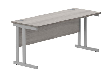 Office Hippo Essentials Rectangular Desks, Home Writing Computer Desk Office Desk For Work Place Or Home, Home Office Desk With Cable Port Management