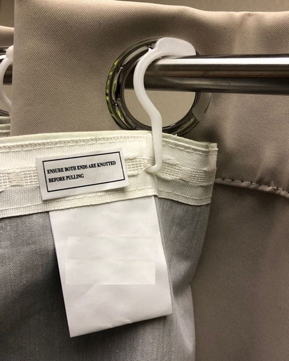 Nopton Textile Blackout Lining for Eyelet Curtains 3 Pass Thermal Insulated Includes Curtain Hooks (90" x 90" (Inc 24 Hooks))