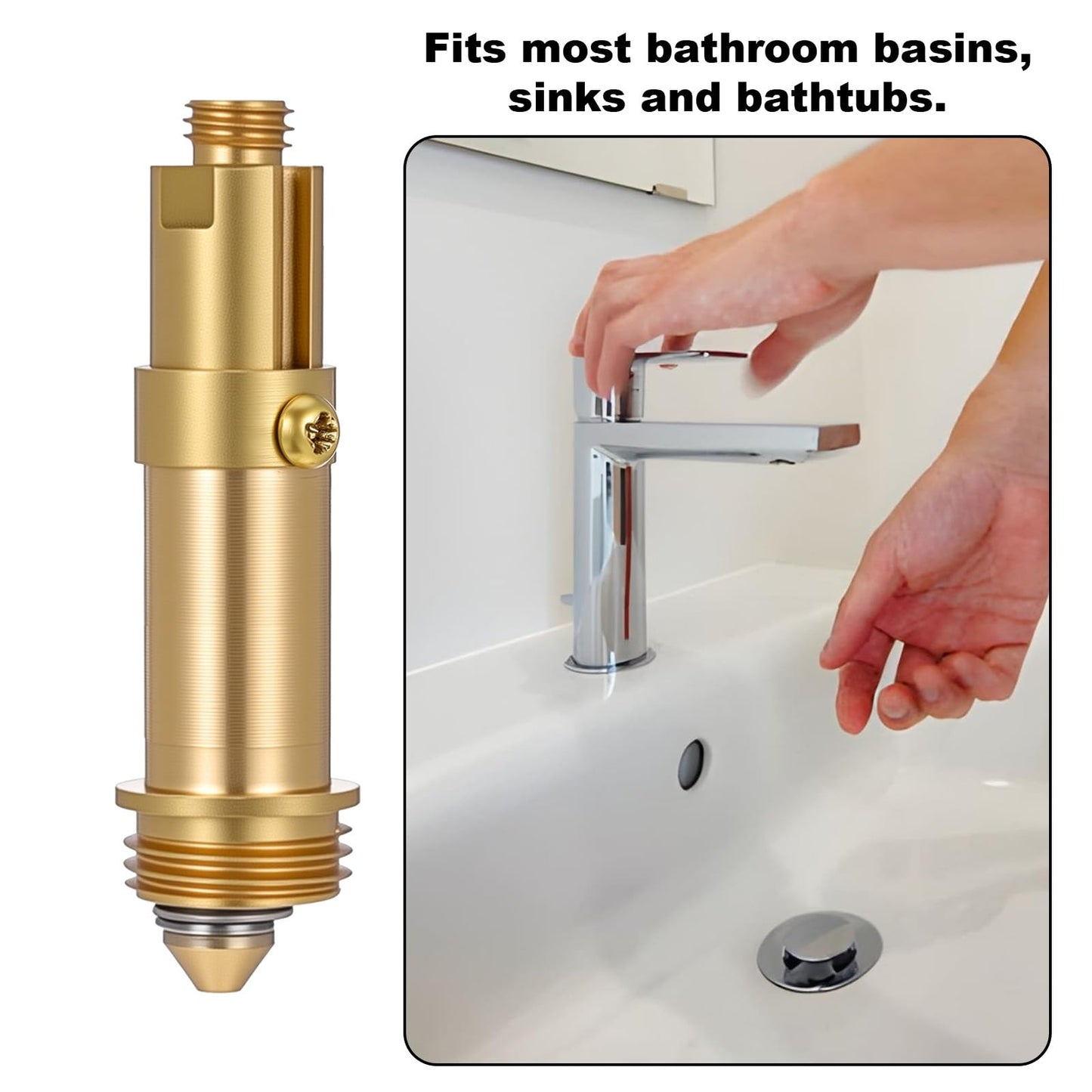 Nogeqi 4 Pcs Basin Pop Up Sink Plug Replacement Click Clack Plug Replacement Pop Up Bath Plugs