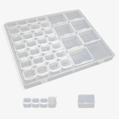 36 Grids Bead Storage Box, Diamond Art and Jewelry Organiser, Compartment Plastic Box for Beads, Art DIY, Crafts, Diamond Painting