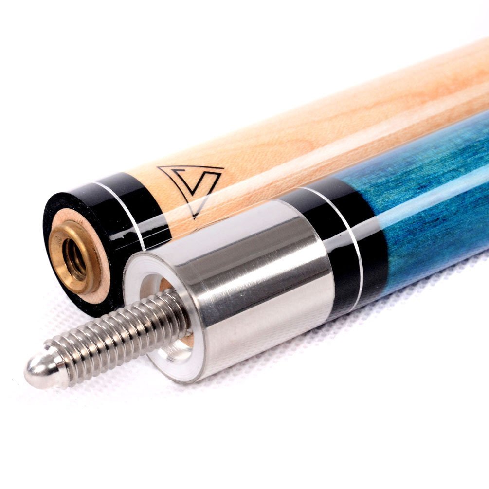 CUESOUL 58 Inch 19 Oz 1/2 Jointed Maple Billiard Pool Cue (CSTB003)