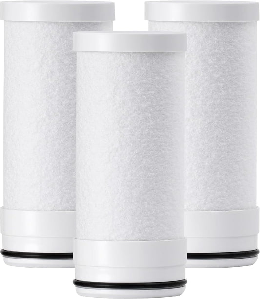 Waterdrop WD-FF-03A Replacement Filter, Water Filter Tap, Carbon Block Filter Replacement for WD-FC-01, WD-FC-06, Reduces Chlorine, Heavy Metals and