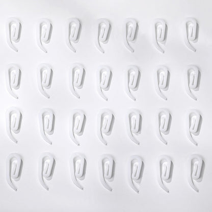 Curtain Hooks Plastic White Pack of 120, 2.8x1.2cm, Drapery Hooks for Windows, Doors and Shower Curtains Fits Most of Curtains