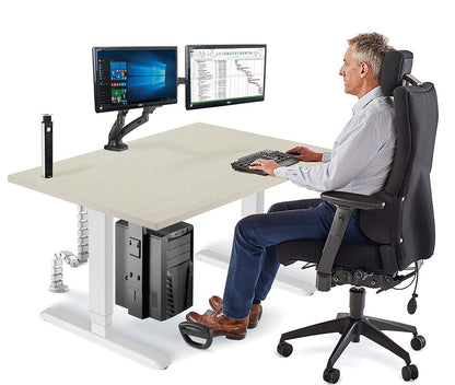 Allcam FRR02 Ergonomic Under-Desk Foot Rest/Foot Rocker 2-in-1, Tilt ± 45°, Height Adjustable