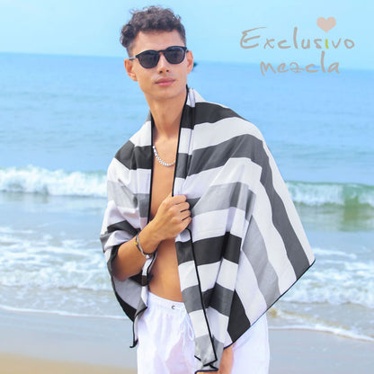Exclusivo Mezcla Oversized Microfiber Beach Pool Towel for Adults, 180x90cm