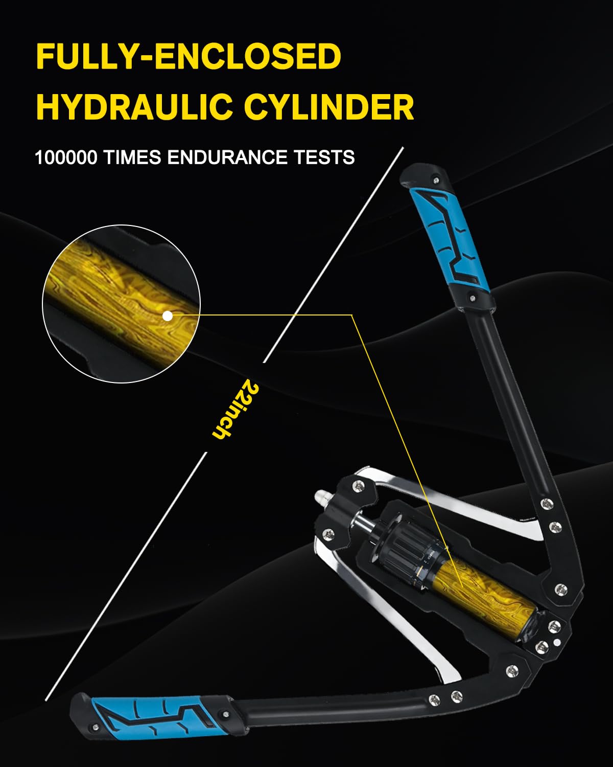 COVVY Twister Arm Exerciser,Adjustable 22-440lbs Hydraulic Power Exerciser,Shoulder Muscle Training Fitness Equipment,Arm Enhanced Exercise