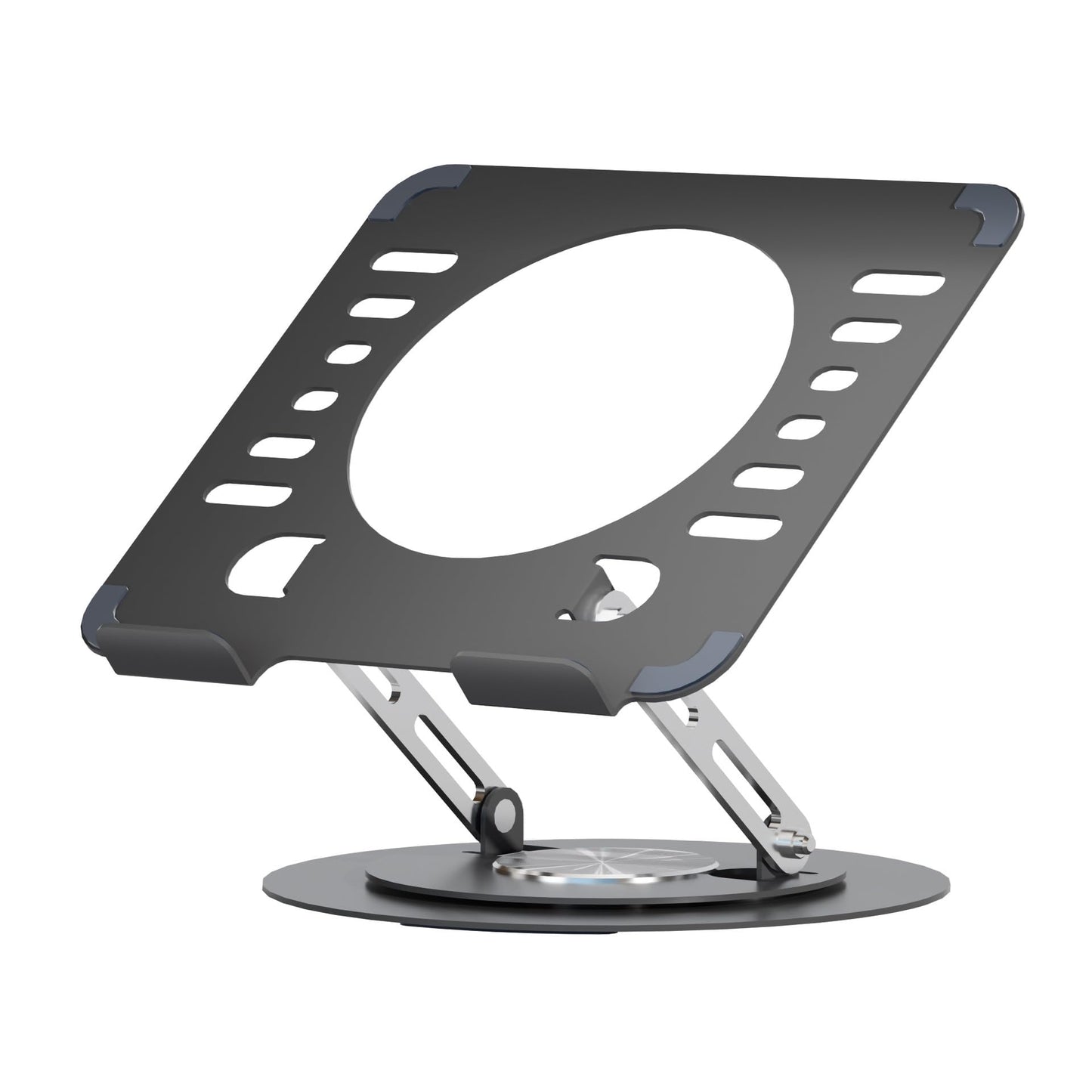 Uwenkjie Portable laptop stand, 360 degree rotation, ergonomically designed foldable computer stand, adjustable height