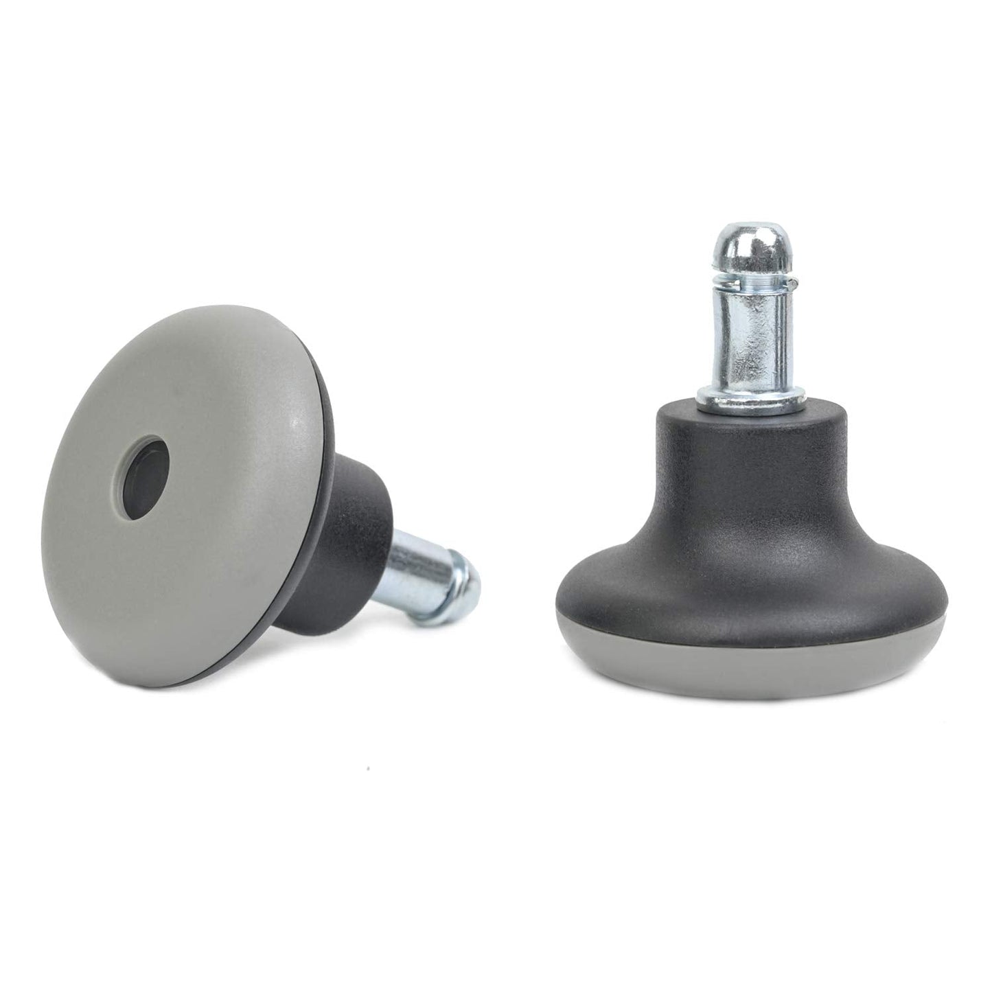 5PCS Low Profile Bell Glides 2" Replacement Office Desk Chair or Stool Swivel Caster Wheels,Easy Conversion from Wheeled Casters to Stationary Feet