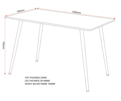 Seconique Barley Dining Table in Oak Veneer/Oak Effect