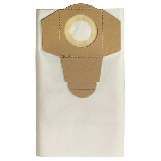 Vacmaster 950130 20L Fine Filtration Dust Bags for Wet & Dry Vacuum Cleaners and Dust Extractors (5 Pack), White