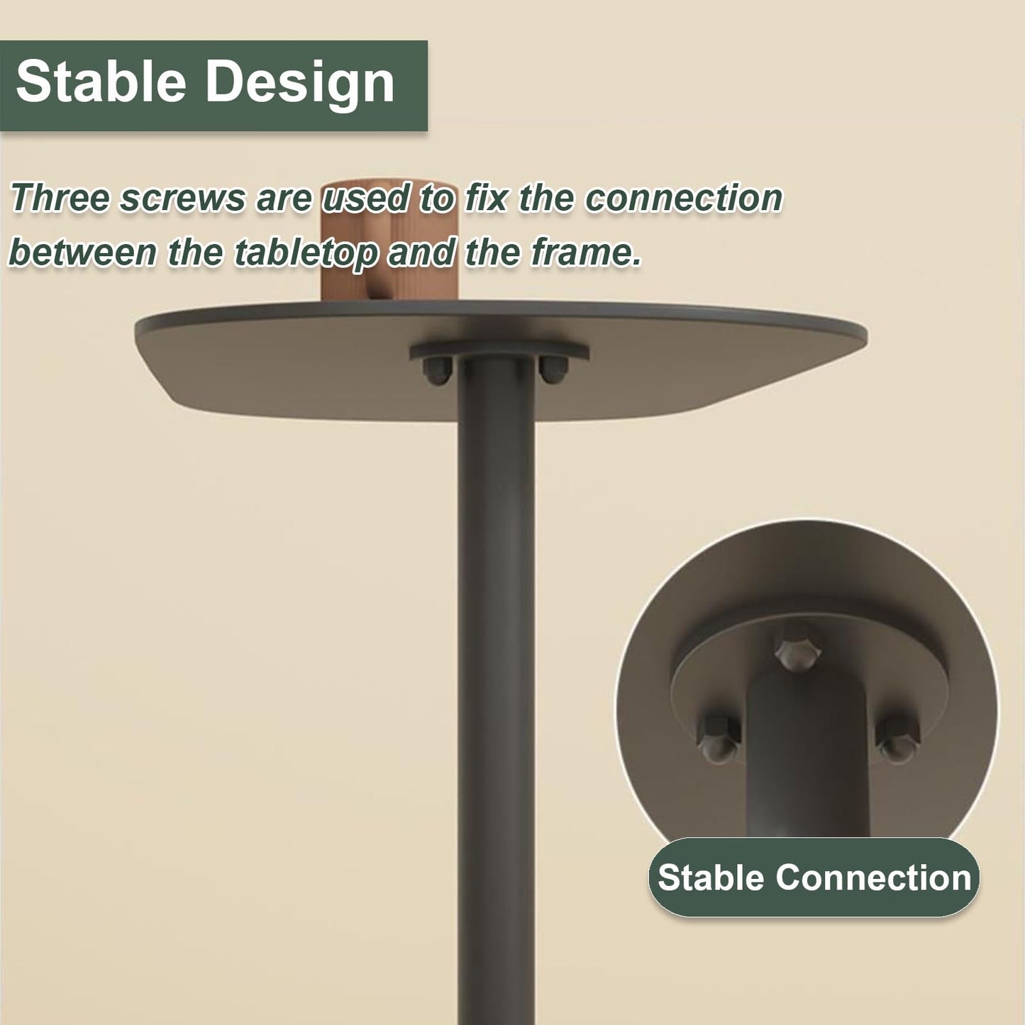 YunMeoCool 70cm Metal C Shaped Side Table, Modern C Shaped End Table for Sofa/Bed, Small Iron Couch Tables That Slide Under