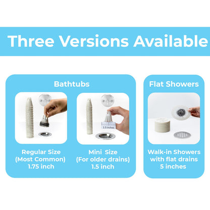 HairClaw Disposable 20 Pack | Bathtub Hair Catcher Strainer Trap for Tub Drain | Eco-Friendly Bioplastic