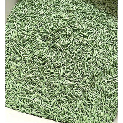 HS Petcare Organic Tofu Cat Litter Original Scent, Ultra clumping, Great odour control, Flushable reduce waste, Long lasting Dust free (Pack of 3 (21L), Green Tea/Matcha)