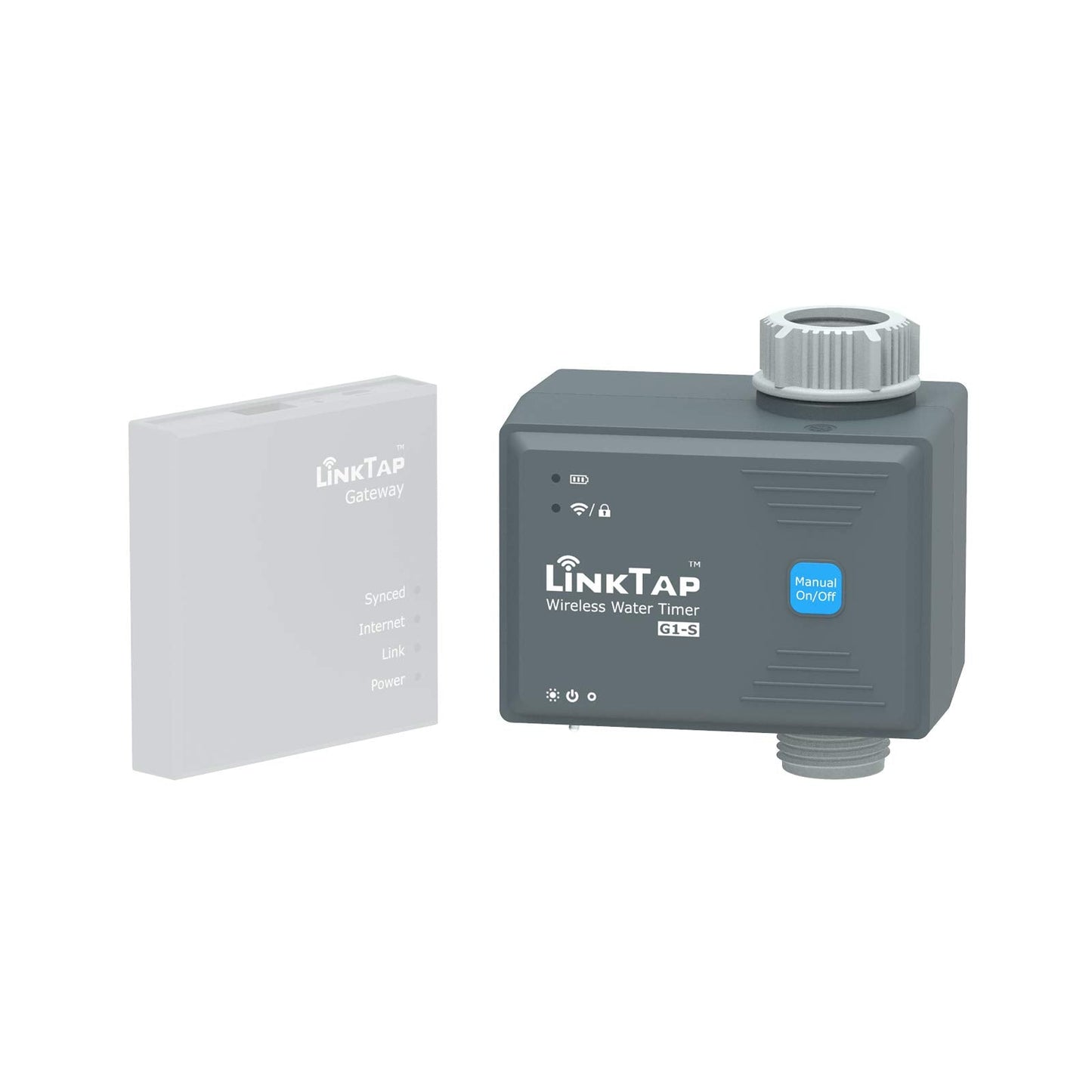 LinkTap G1S Wireless Water Timer (Gateway Not Included), Smart Irrigation Controller for Lawns & Gardens, Easy Install, Weather Aware, Greater Range