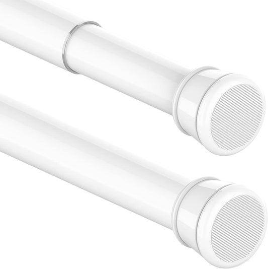 1PC Shower Curtain Pole No Screws Curtain Pole No Drilling Tension Rod Curtain Poles Extendable for Window, Bathroom