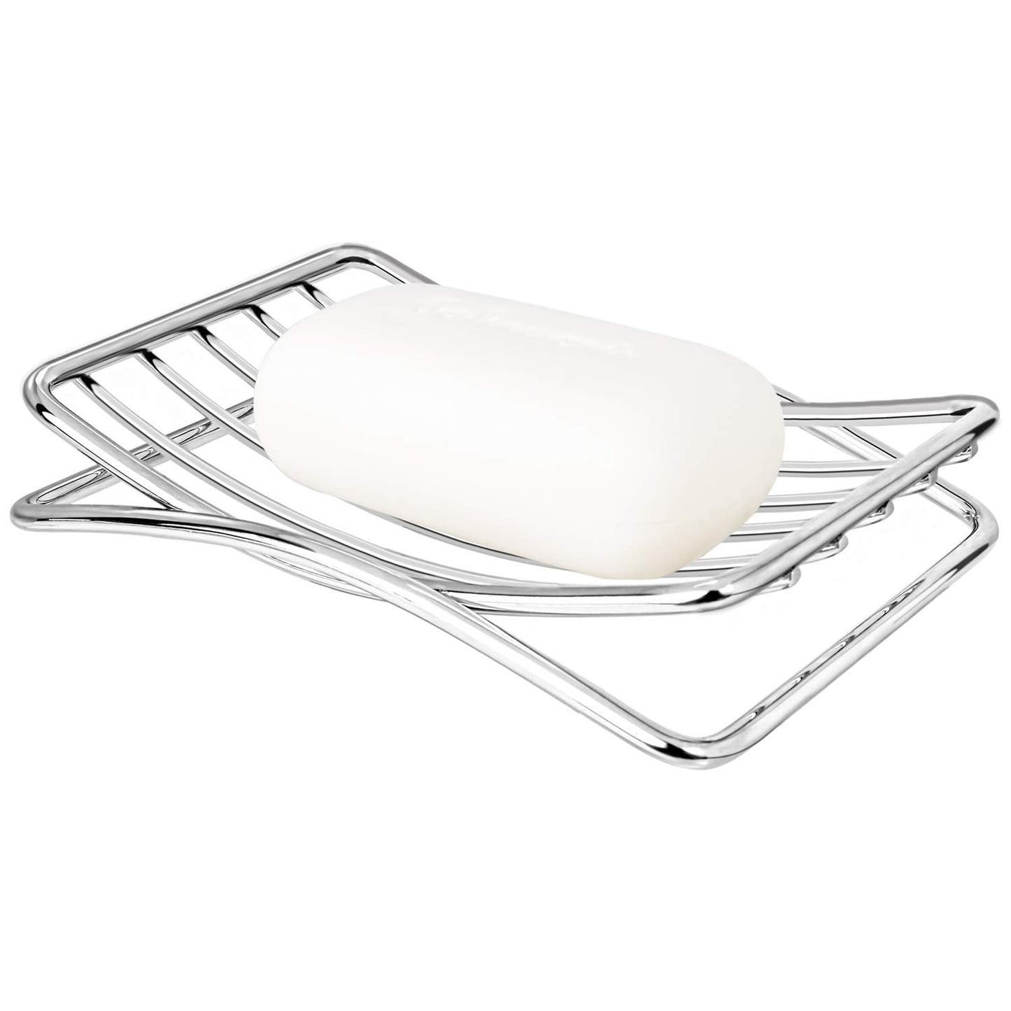 GUUKAR Soap Dish Stainless Steel Bar Soap Holder for Shower Bathroom, Self-draining Soap Dishes Sponge Holder for Kitchen Sink