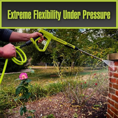 Flexzilla HFZPW426050Q-E 4200 PSI, 50' Pressure Washer Hose, Green, 3/8 in. x 50 ft