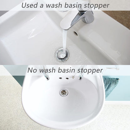 HUASHENG Universal Sink Plug, 40mm Bathroom Basin Sink Plug Replacement Drain Pop-Up Plug Height Adjustable Bathroom Plugs for Bathroom Kitchen All