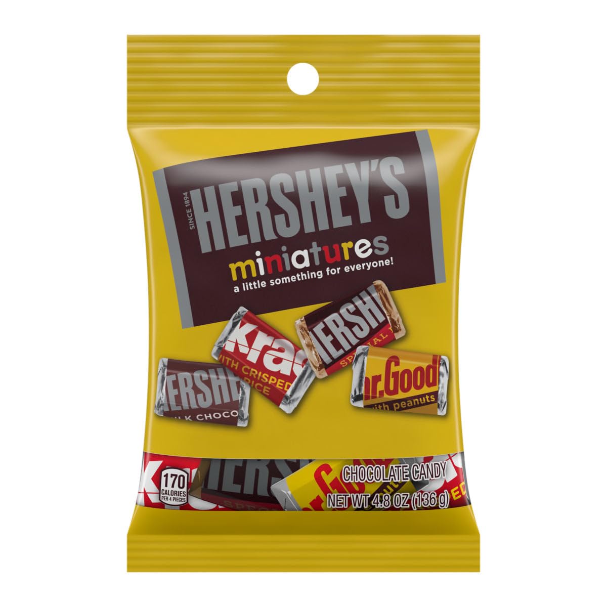 [2 PACK] Hershey's Miniatures Chocolate Candy 136g