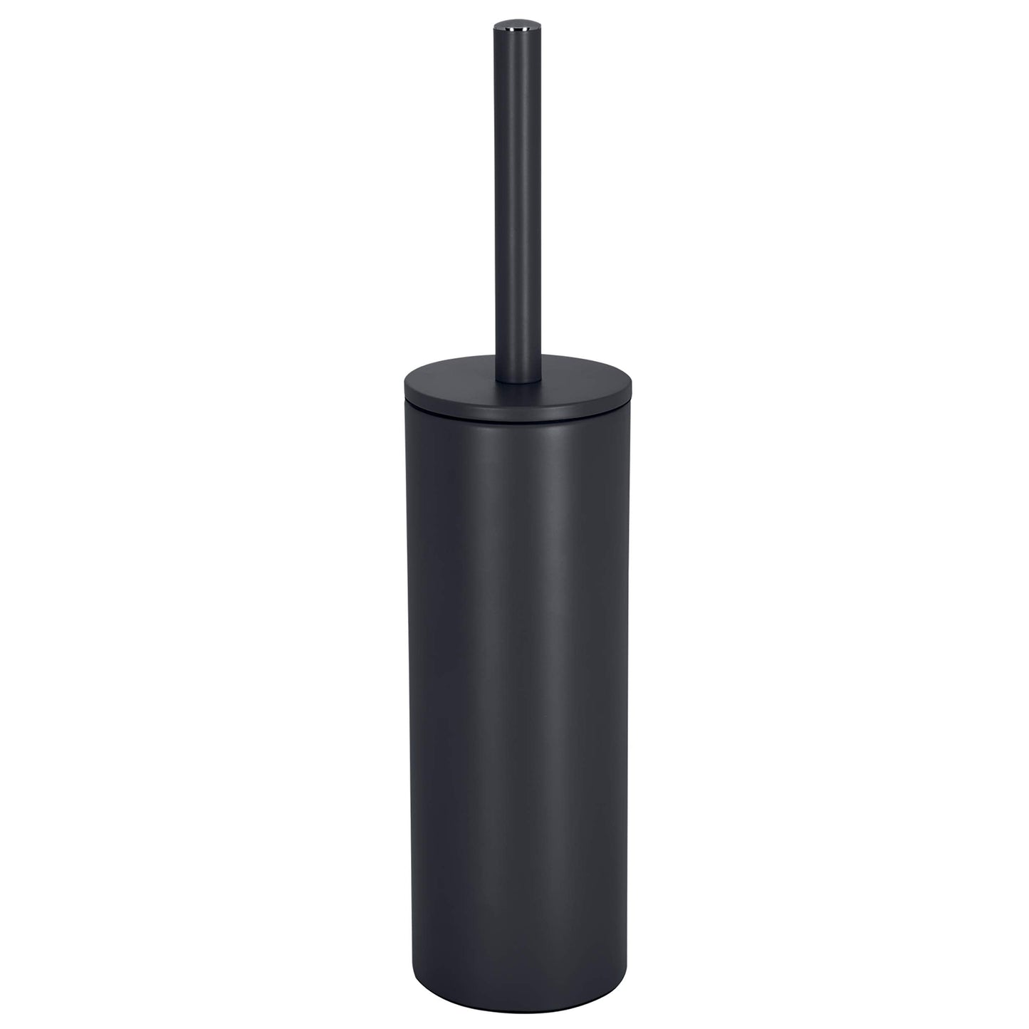 Spirella Toilet Brush with Stainless Steel Support Akira matt, Metal, Black/White, 40 x 9.5 x 9.5 cm