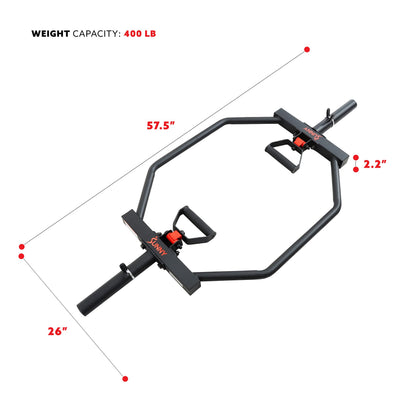 Sunny Health & Fitness Olympic Hex Barbell Trap Bar - OB-TRAP