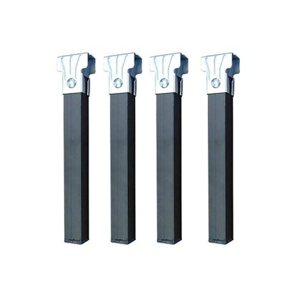 Imex El Zorro Set of 4 Spring Feet without Wheels, Metal, Neutral, 275x30x30 mm