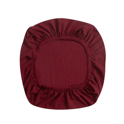 Fenteer Stretch Office Covers Seat Cover Slipcover Desk Seat Cushion Protectors for Computer, Wine Red
