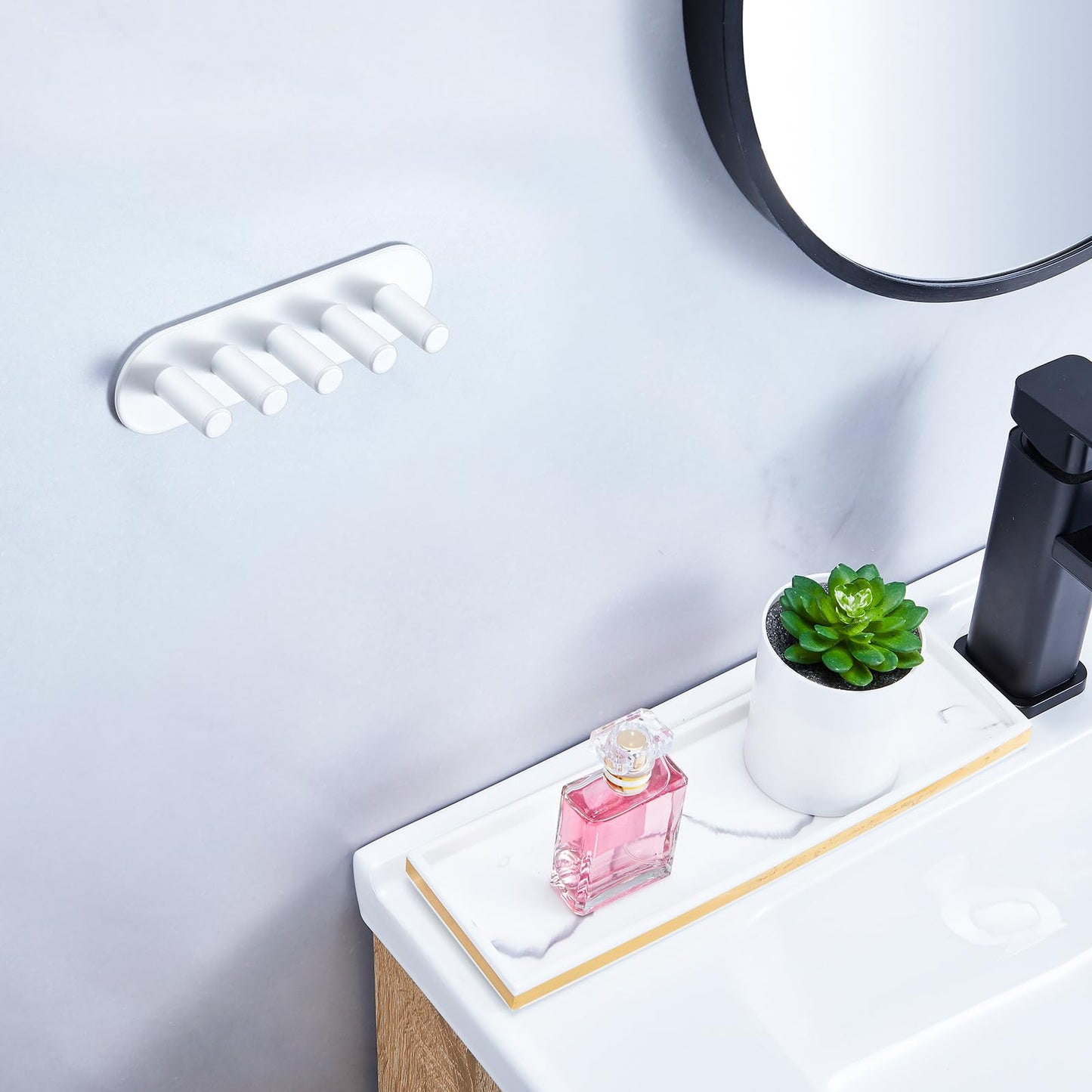 YAYINLI Toothbrush Holder, Electric Toothbrush Holder Wall Mounted, Anti-Rust Metal Toothbrush Head Holders for Bathroom