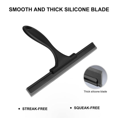 SetSail Shower Squeegee for Glass Doors, 25cm, Black