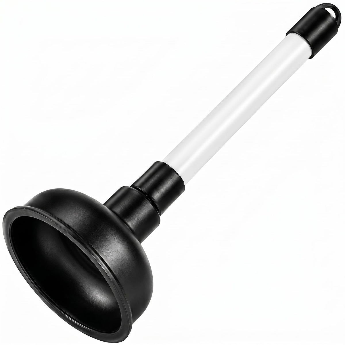 Heavy Duty Drain Unblocker Sink Plunger 9 inch Strong Handle & 4 inch Rubber Cup for Toilet Shower Bathroom Kitchen Drains Powerful Suction Tool Fast