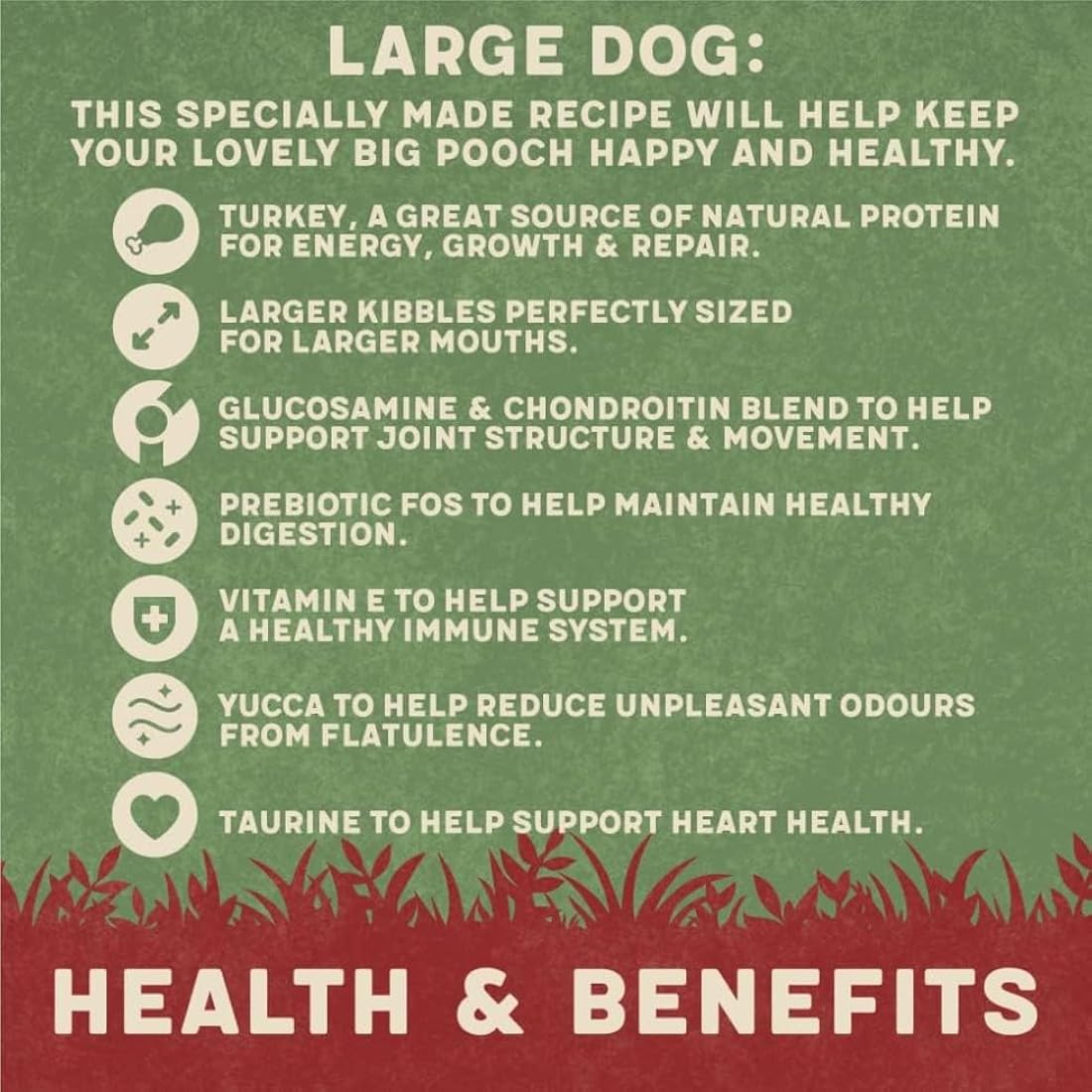 Harringtons Complete Large Breed Dry Adult Dog Food Turkey & Rice 14kg - Made with All Natural Ingredients
