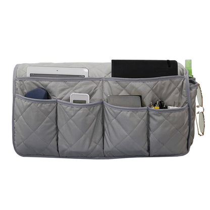 rflaueo 1pc Sofa Armrest Bag for Armchair with Tray Fabric Sofa Storage Pouch Multipurpose Car Side Storage Organizer for Tablet, Phone, Pad, Book
